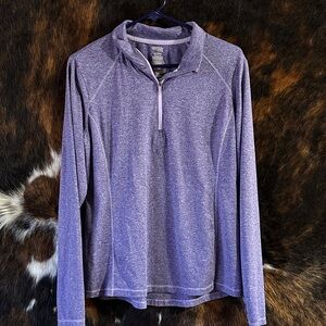 Danskin Heathered Purple Semi-Fitted Top